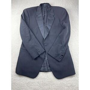 Emporio Armani Tuxedo Blazer Mens Size 54 Single Breasted Made in Italy Black